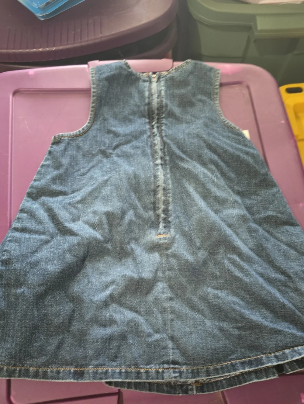 2006 Gymboree Royal Gardens Girls Denim Dress. 2t. Vguc